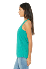 Load image into Gallery viewer, Women’s Flowy Racerback Tank / Teal / VB FUTSAL