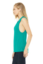 Load image into Gallery viewer, Women’s Flowy Scoop Muscle Tank / Teal / VB FUTSAL