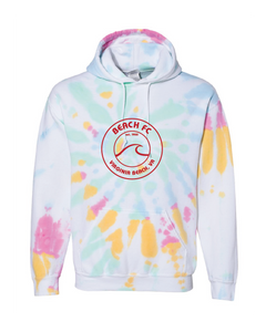 Blended Hooded Tie-Dyed Sweatshirt / Devine / Beach FC