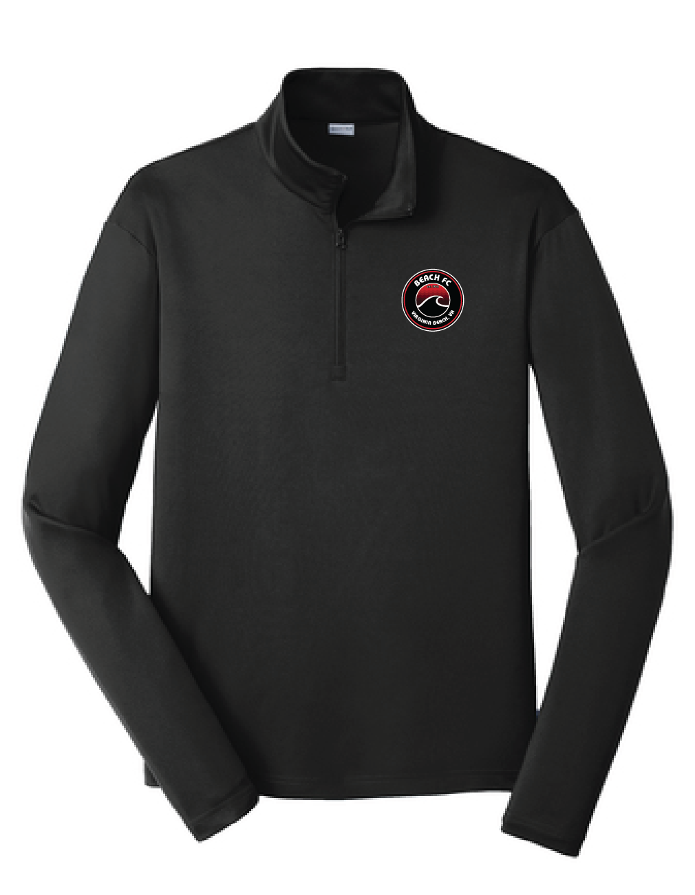 Performance Fleece 1/4-Zip Pullover Sweatshirt / Jet Black / Beach FC