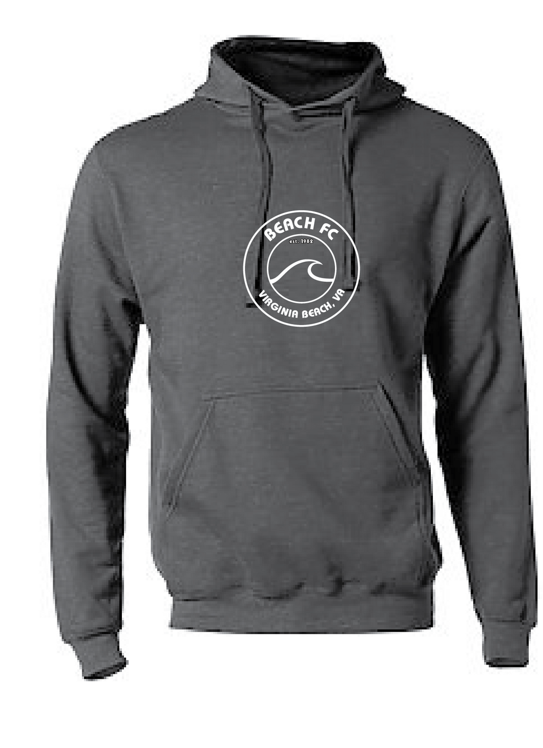 Fleece Pullover Hoodie / Charcoal / Beach FC