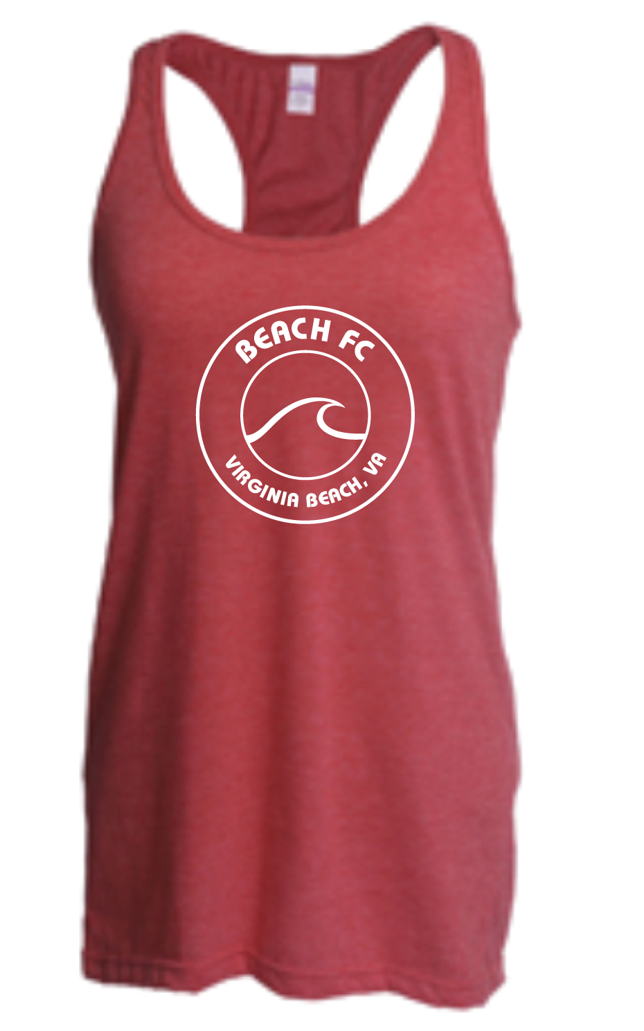 Racerback Tank Top / Heather Red / Beach FC