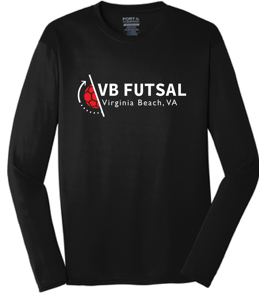 Long Sleeve Performance Tee / Black / VB Futsal