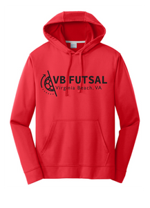 Performance Fleece Pullover Hooded Sweatshirt / Red / VB FUTSAL