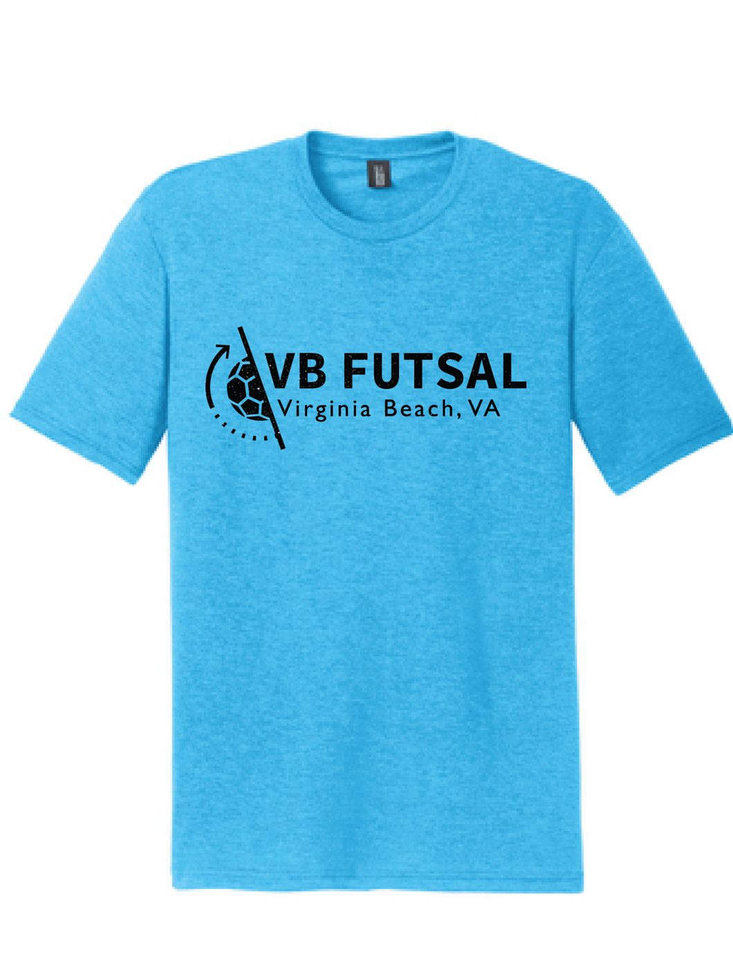 Triblend Short Sleeve T-shirt / Turquoise Frost / VB Futsal