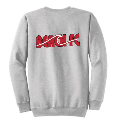 Crewneck Sweatshirt (Youth & Adult) / Ash Gray / Beach FC
