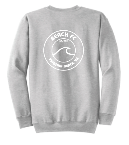 Crewneck Sweatshirt / Athletic Gray / Beach FC