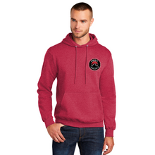 Load image into Gallery viewer, Fleece Hooded Sweatshirt (Youth &amp; Adult) / Heather Red / Beach FC