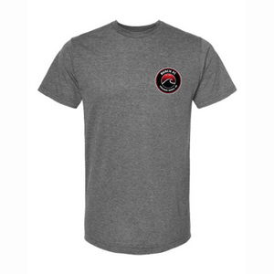 Triblend Short Sleeve T-Shirt / Charcoal Heather / Beach FC