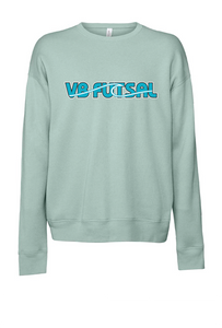 Sponge Fleece Drop Shoulder Crewneck Sweatshirt / Dusty Blue/ VB FUTSAL